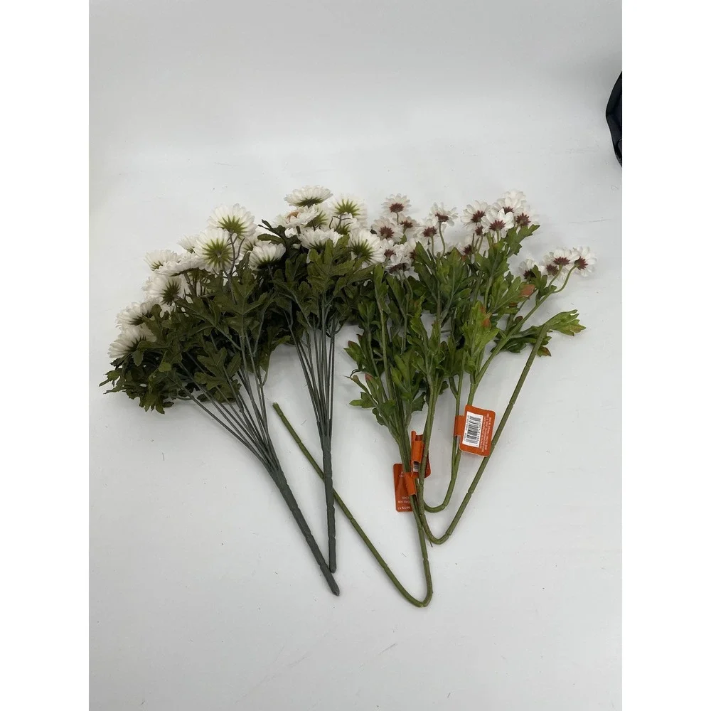28 Ashland Artificial Flower Bundles White Sunflowers/Daisies Fall Decor NEW